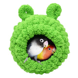 Maxbell Cute Warm Bird Nest Cage Parrot Hammock Toy House Rats Cave Bed Green