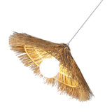 Maxbell Hand Woven Pendant Lamp Farmhouse Hanging Light Fixtures for Loft Decor Beige