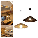 Maxbell Hand Woven Pendant Lamp Farmhouse Hanging Light Fixtures for Loft Decor Beige