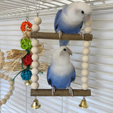 Maxbell Parrots Cage Hanging Toys Chewing Bite Small Parakeets Training Bird Swing 21cmx12cm