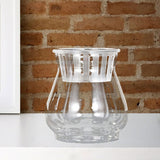 Maxbell Clear Flower Vase Container Ornament for Flower Arrangement Home Wedding 9.5cmx9cmx13cm