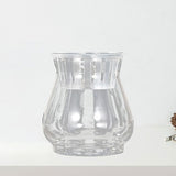 Maxbell Clear Flower Vase Container Ornament for Flower Arrangement Home Wedding 9.5cmx9cmx13cm
