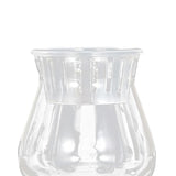 Maxbell Clear Flower Vase Container Ornament for Flower Arrangement Home Wedding 9.5cmx9cmx13cm