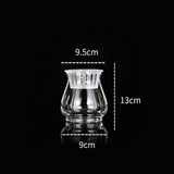 Maxbell Clear Flower Vase Container Ornament for Flower Arrangement Home Wedding 9.5cmx9cmx13cm