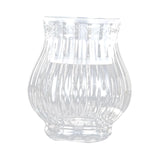 Maxbell Clear Flower Vase Container Ornament for Flower Arrangement Home Wedding 12cmx10cmx18cm