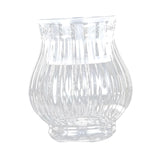 Maxbell Clear Flower Vase Container Ornament for Flower Arrangement Home Wedding 12cmx10cmx18cm