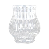 Maxbell Clear Flower Vase Container Ornament for Flower Arrangement Home Wedding 12cmx10cmx18cm