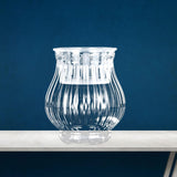 Maxbell Clear Flower Vase Container Ornament for Flower Arrangement Home Wedding 12cmx10cmx18cm