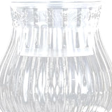 Maxbell Clear Flower Vase Container Ornament for Flower Arrangement Home Wedding 12cmx10cmx18cm