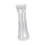 Maxbell Clear Flower Vase Container Ornament for Flower Arrangement Home Wedding 9.7cmx10cmx29.5cm