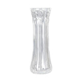 Maxbell Clear Flower Vase Container Ornament for Flower Arrangement Home Wedding 9.7cmx10cmx29.5cm