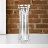 Maxbell Clear Flower Vase Container Ornament for Flower Arrangement Home Wedding 9.7cmx10cmx29.5cm