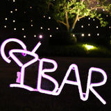 Maxbell LED Neon Light Wall Hanging Birthday Gift USB Operated for Wedding Party pink