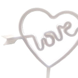 Maxbell Heart Shape Neon Light Decorative Neon Sign for Home Living Room Table Yellow