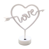 Maxbell Heart Shape Neon Light Decorative Neon Sign for Home Living Room Table Yellow
