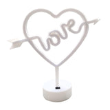 Maxbell Heart Shape Neon Light Decorative Neon Sign for Home Living Room Table Yellow