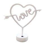 Maxbell Heart Shape Neon Light Decorative Neon Sign for Home Living Room Table Yellow