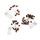 Maxbell LED Christmas String Lights Lamps Hanging Ornament for Holiday Bar Home 1M