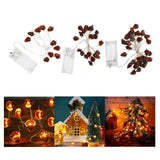 Maxbell LED Christmas String Lights Lamps Hanging Ornament for Holiday Bar Home 1M