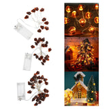 Maxbell LED Christmas String Lights Lamps Hanging Ornament for Holiday Bar Home 1M