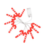 Maxbell Christmas String Lights Red Xmas Crutch Ornament for Yard Garden Party