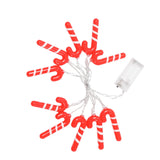 Maxbell Christmas String Lights Red Xmas Crutch Ornament for Yard Garden Party
