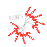 Maxbell Christmas String Lights Red Xmas Crutch Ornament for Yard Garden Party