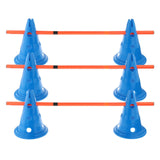 Maxbell Maxbell Hurdle Cones Course with Poles Outdoor Sports for Running Sports Exercise