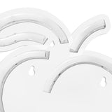 Maxbell LED Peach Sign Lighting Fixture Window Game Room Outdoor Cafe Neon Lights