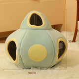 Maxbell Pet Cat Tunnel Cave Self Warming Nest Sleeping Pad Interactive Toy Cat Bed