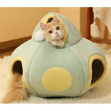 Maxbell Pet Cat Tunnel Cave Self Warming Nest Sleeping Pad Interactive Toy Cat Bed