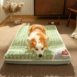 Maxbell Pet Bed Mat dog Sleeping Pad with Pillow Puppy Crate Small Animals L