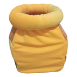 Maxbell Honey Pot Shape cat Bed pet Bed Large Machine Washable Warm Soft Yellow