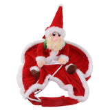 Maxbell Pet Santa Christmas Costumes Santa Claus Riding On Dogs Pet Cosplay Costumes S
