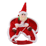 Maxbell Pet Santa Christmas Costumes Santa Claus Riding On Dogs Pet Cosplay Costumes S