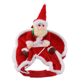 Maxbell Pet Santa Christmas Costumes Santa Claus Riding On Dogs Pet Cosplay Costumes S