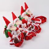 Maxbell Pet Santa Christmas Costumes Santa Claus Riding On Dogs Pet Cosplay Costumes S