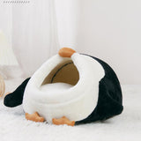 Maxbell Bunny Rabbit Bed Accessories with Removable Cushion Kennel for Cats Hamster S