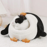 Maxbell Bunny Rabbit Bed Accessories with Removable Cushion Kennel for Cats Hamster S