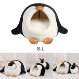 Maxbell Bunny Rabbit Bed Accessories with Removable Cushion Kennel for Cats Hamster S