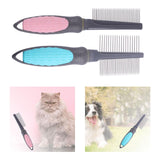 Maxbell Cat Brush Dog Comb Pet Cat Hair Remover Pet Cleaning Slicker Brush Portable Single 22.5cmx4.2cm