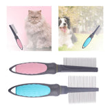 Maxbell Cat Brush Dog Comb Pet Cat Hair Remover Pet Cleaning Slicker Brush Portable Single 22.5cmx4.2cm