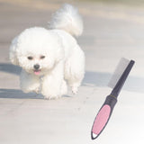Maxbell Cat Brush Dog Comb Pet Cat Hair Remover Pet Cleaning Slicker Brush Portable Single 22.5cmx4.2cm