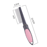 Maxbell Cat Brush Dog Comb Pet Cat Hair Remover Pet Cleaning Slicker Brush Portable Single 22.5cmx4.2cm