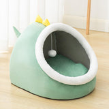 Maxbell cat warm Bed Cave Nest with Removable Cushion Comfortable Pet Bed House M