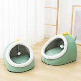 Maxbell cat warm Bed Cave Nest with Removable Cushion Comfortable Pet Bed House L