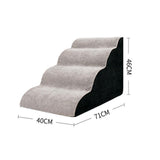 Maxbell Breathable Pet Dog Stairs Ladder Ramp Stairs Puppy Anti Slip for Indoor Bed