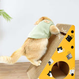 Maxbell Cat Scratch Scratching Board Grind Claws Protect Carpets Interactive Mats yellow