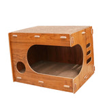 Maxbell Cardboard Cat House Corrugated Scratching Board Cat Scratcher Lounge Bed