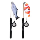 Maxbell Retractable Cat Wand Catcher Exerciser Functional Comfortable to Hold Sturdy Clownfish